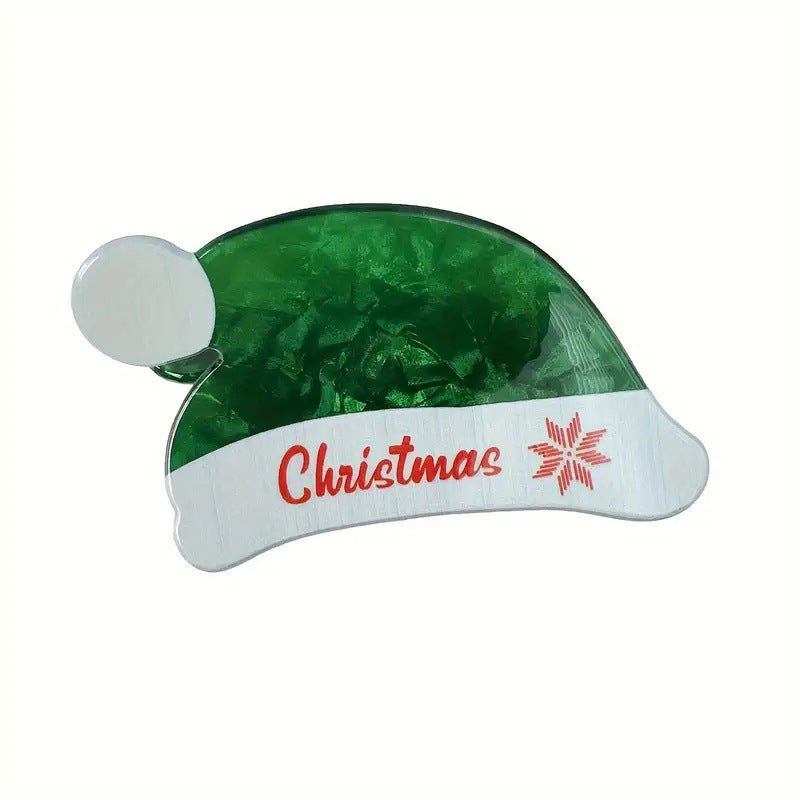 Santa Hat Shaped Mini Claw Clip - view 1