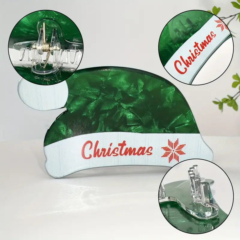Santa Hat Shaped Mini Claw Clip - view 4