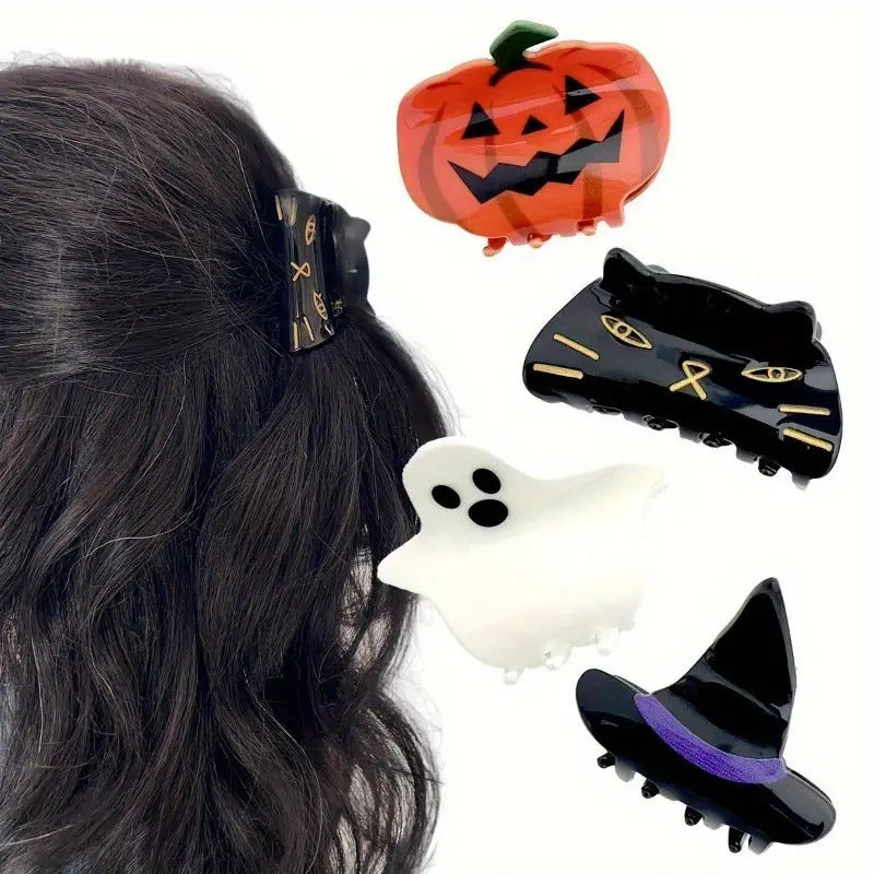 Halloween Spooky Mini Hair Claw Clips