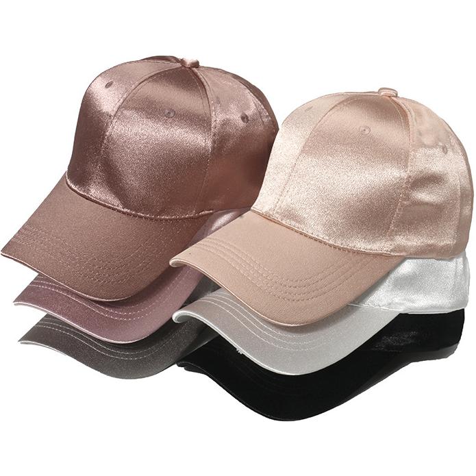 Satin Finish Six Panel Baseball Cap