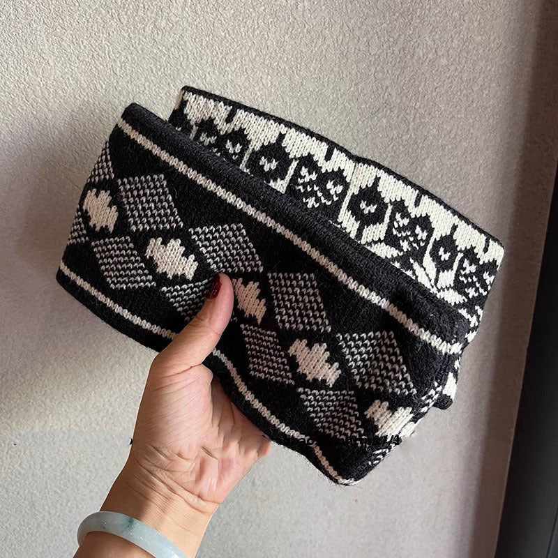 Nordic Snowflake Knit Ear Warmer Headband - view 2