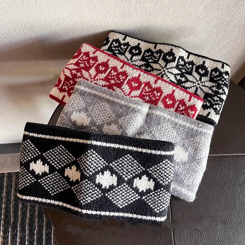 Nordic Snowflake Knit Ear Warmer Headband - view 3