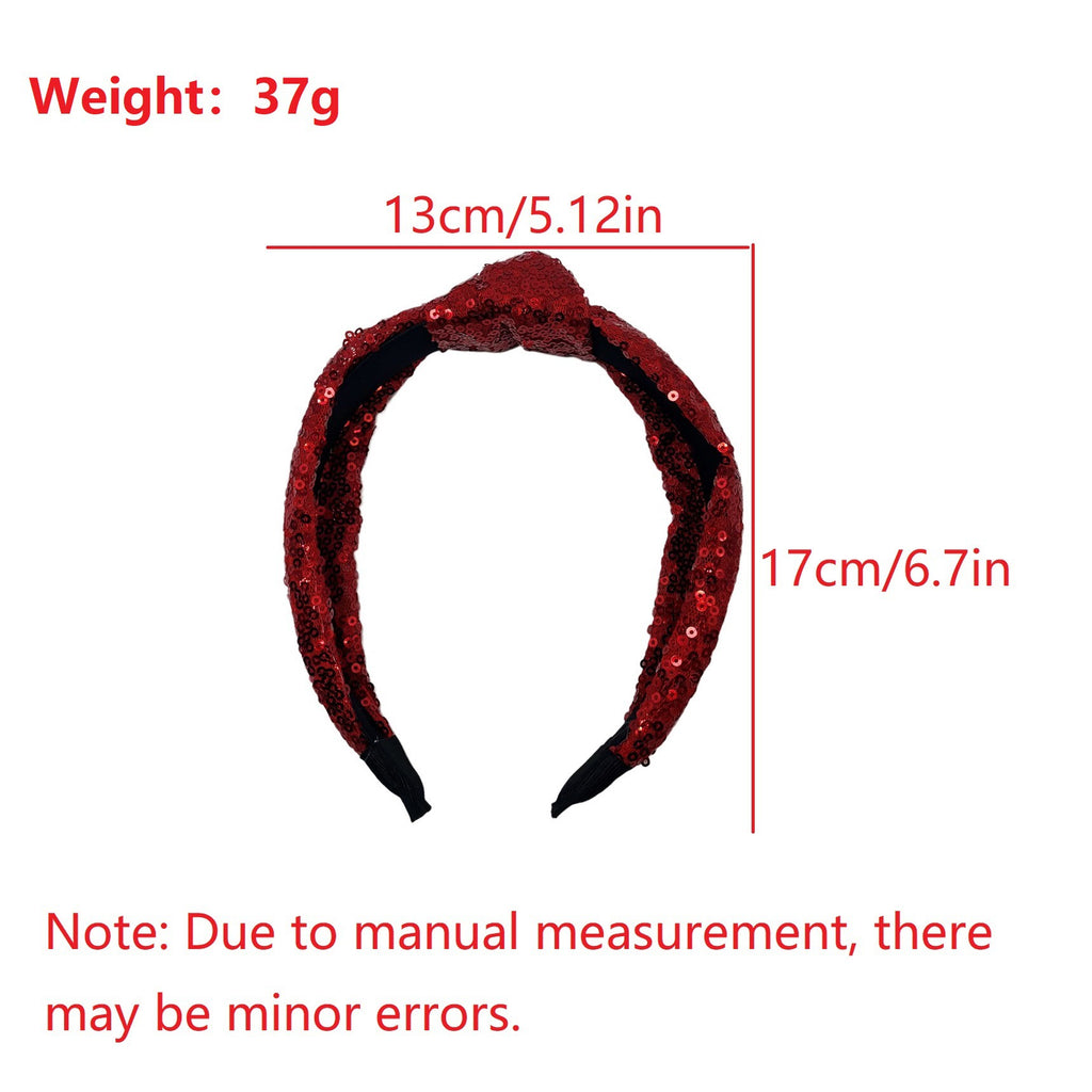 Shiny Sequin Top Knot Headband - view 2