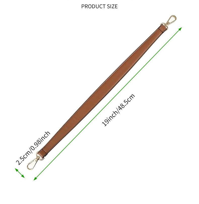 Faux Leather Replacement Bag Strap With Clasps - view 1