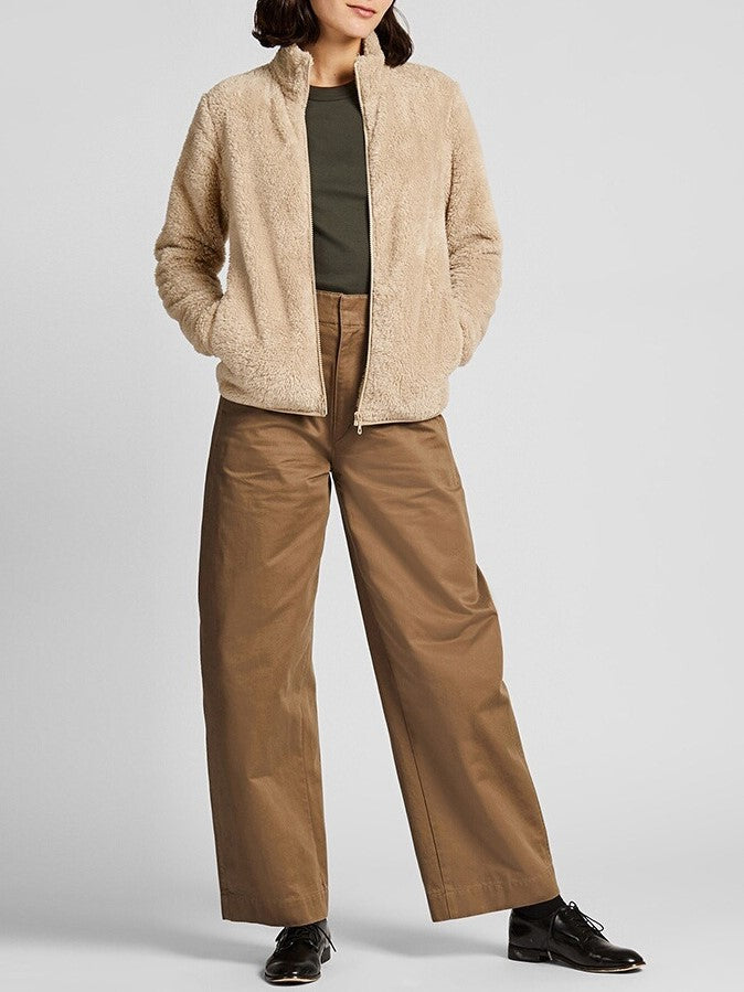 Plush Teddy Fleece Full Zip Jacket
