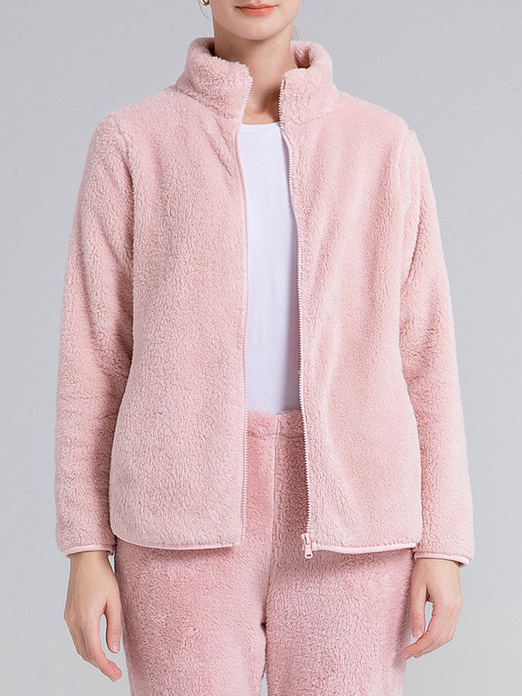 Plush Teddy Fleece Full Zip Jacket - view 6