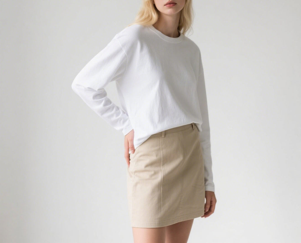 Relaxed Drop Shoulder Long Sleeve Tee - view 2