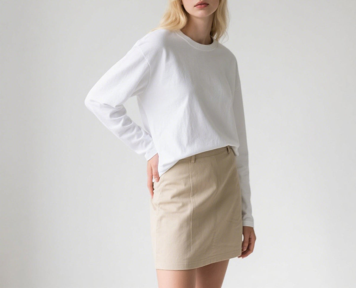 Relaxed Drop Shoulder Long Sleeve Tee - view 2