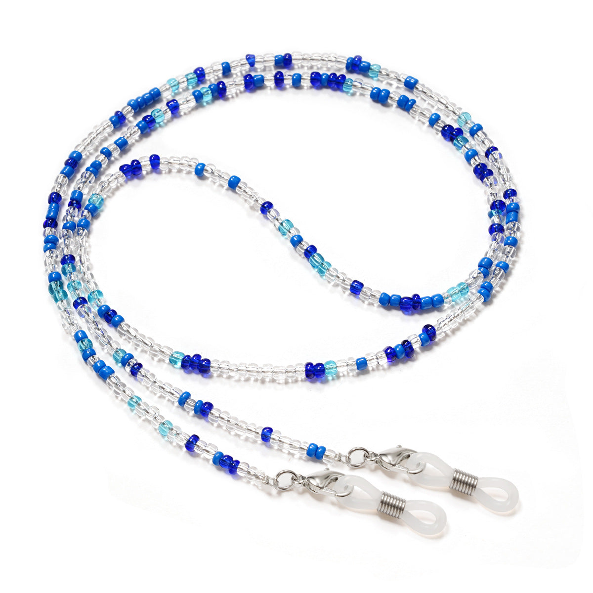 Colorful Seed Bead Eyeglass Chain - Blue