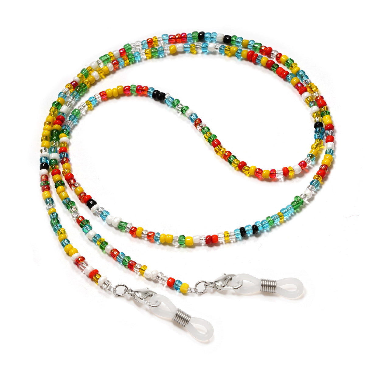 Colorful Seed Bead Eyeglass Chain - Yellow