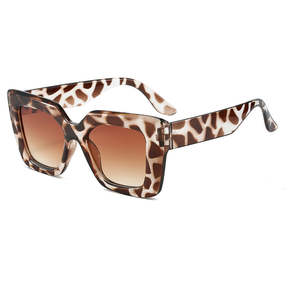 Oversized Square Sunglasses With Gradient Lens - Color_02