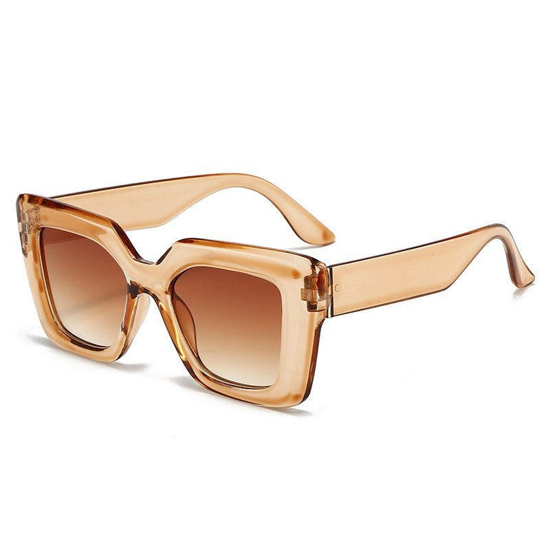 Oversized Square Sunglasses With Gradient Lens - Color_04