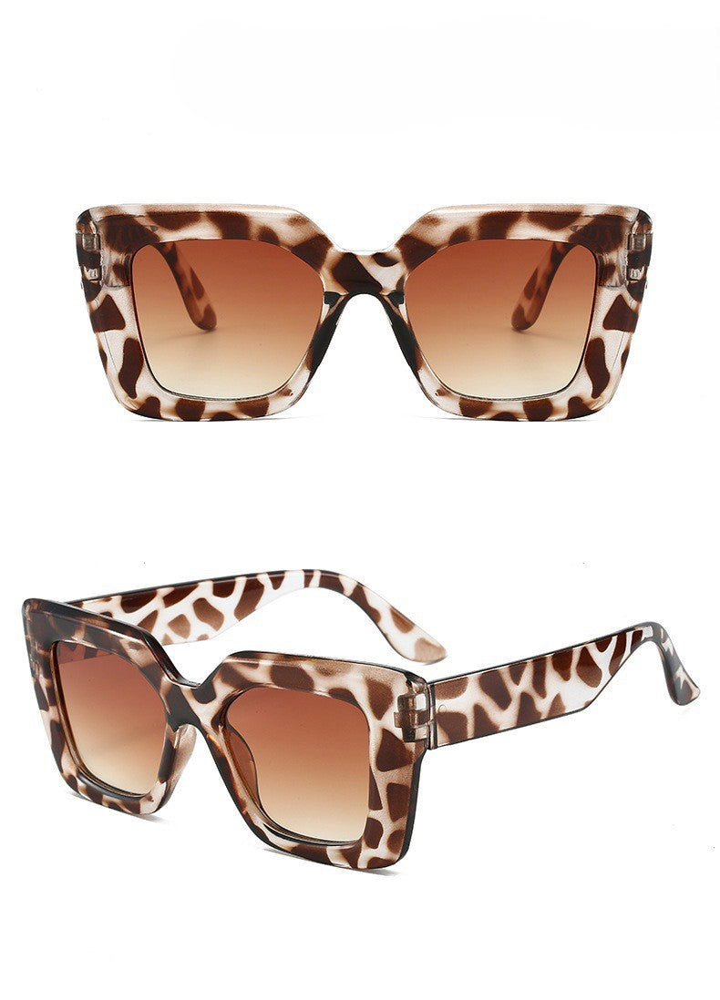 Oversized Square Sunglasses With Gradient Lens - view 1