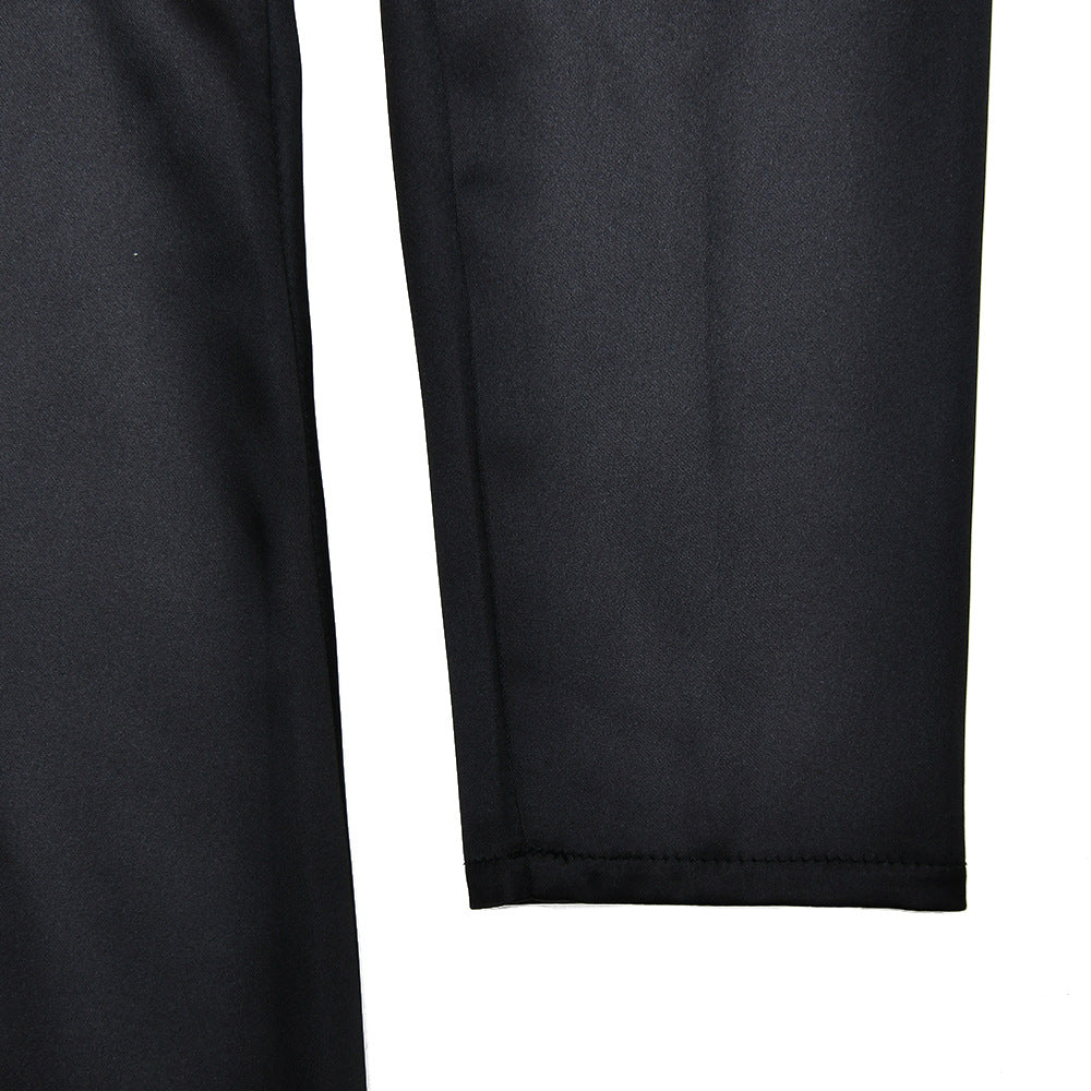 Ruched Bodice Satin Maxi Gown - Black - 4
