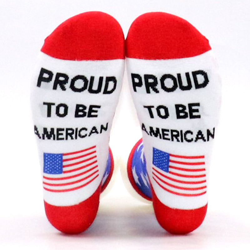 Stars And Stripes Novelty Socks - Flag