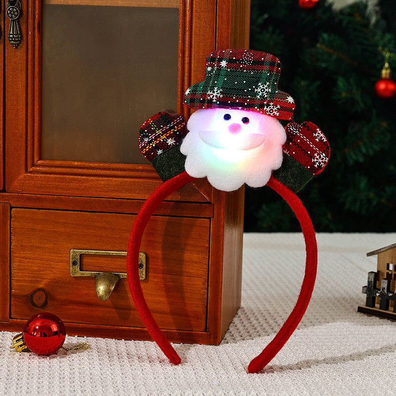 Glowing Holiday Character Headband Christmas Decor - Elderly