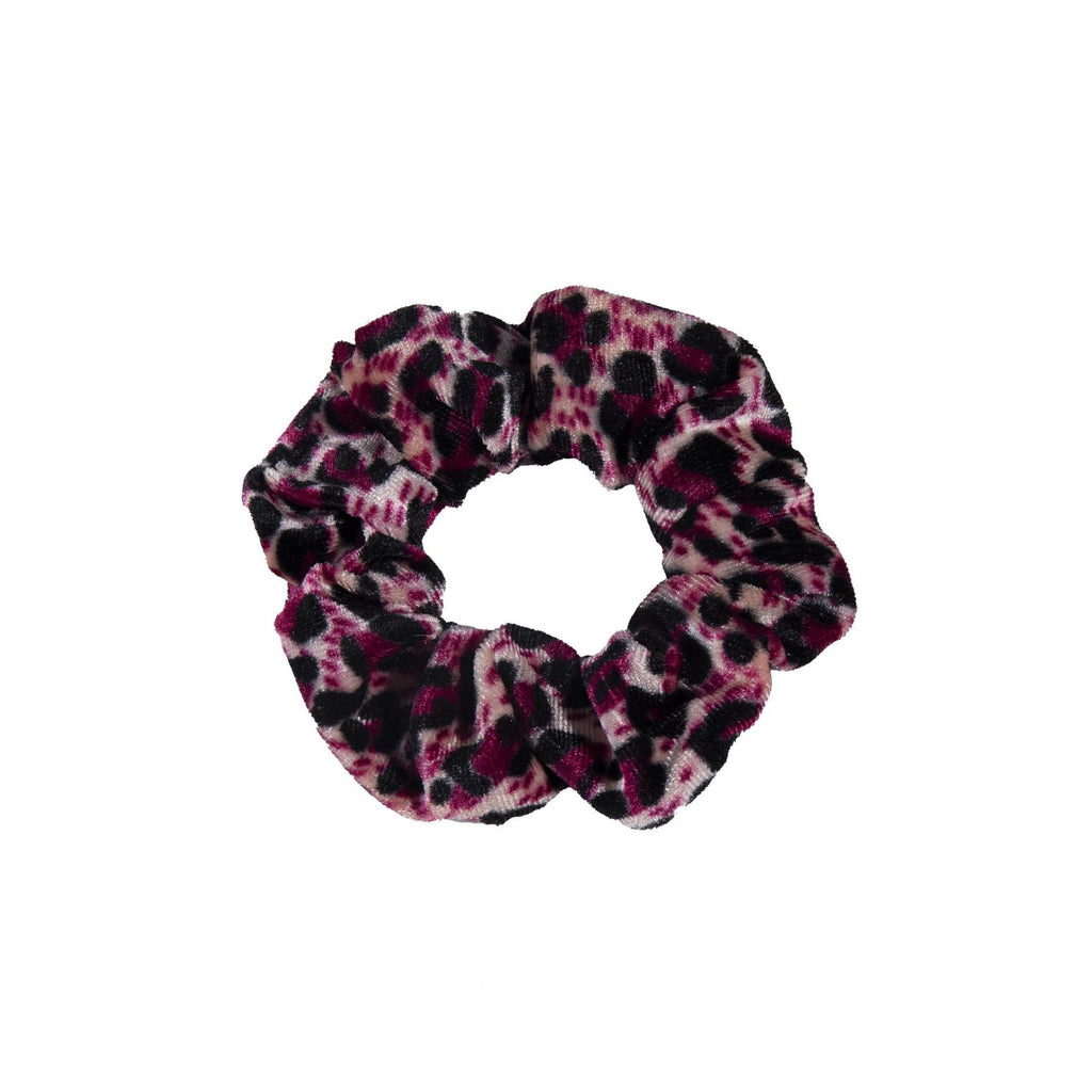 Soft Flannel Leopard Print Scrunchie