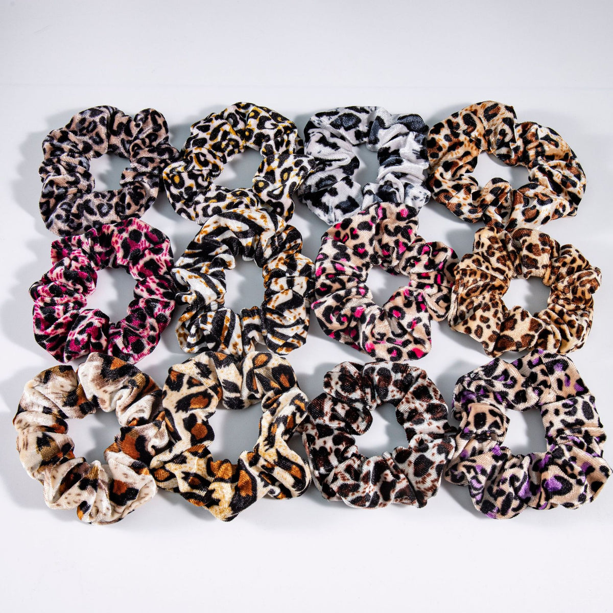 Soft Flannel Leopard Print Scrunchie - view 4