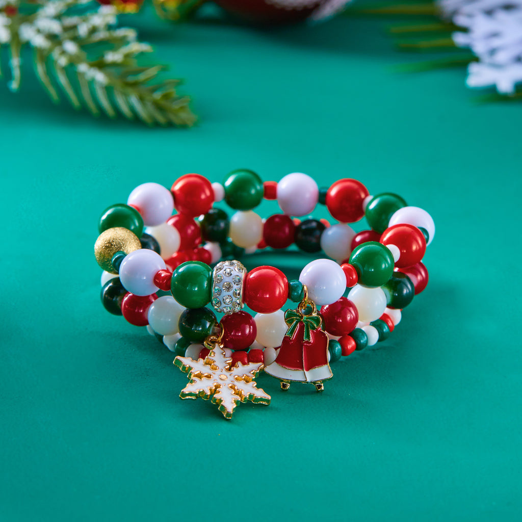 Festive Beaded Charm Bracelet Set - view 7