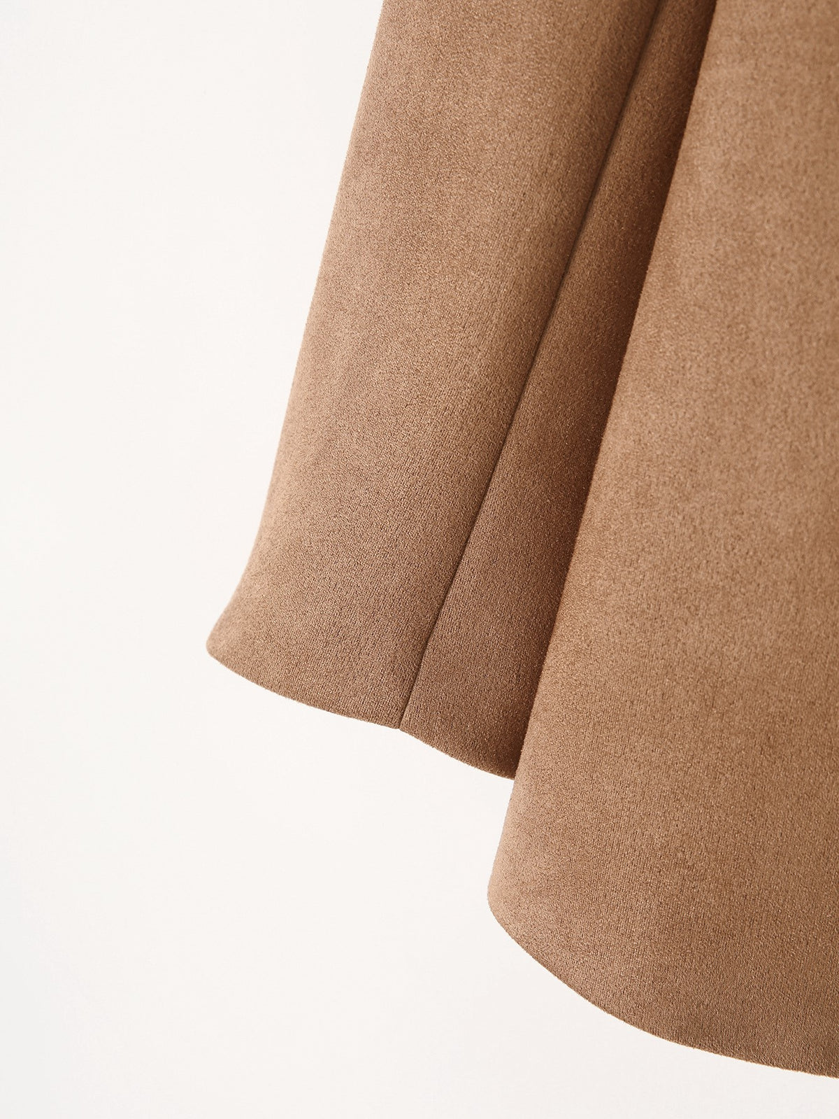Faux Suede Shawl Collar Blazer - Brown - 6