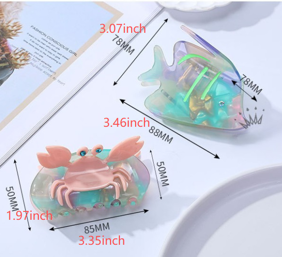 Seaside Creature Claw Hair Clip - view 4