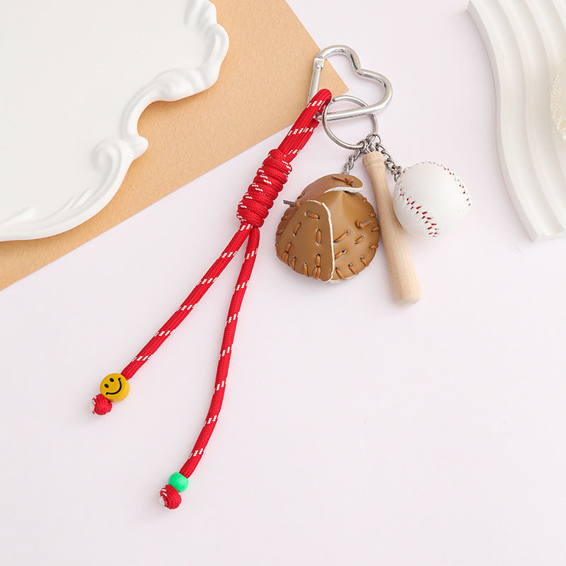 Mini Sports Ball Keychain Bag Charm - B_07