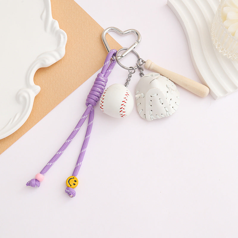 Mini Sports Ball Keychain Bag Charm - B_09