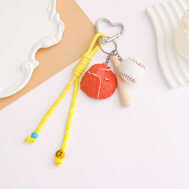 Mini Sports Ball Keychain Bag Charm - B_11