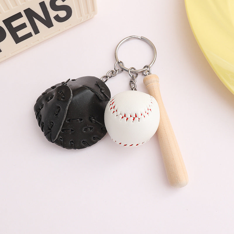 Mini Sports Ball Keychain Bag Charm - Color_01