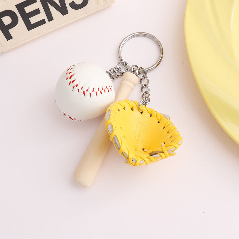 Mini Sports Ball Keychain Bag Charm - Color_03