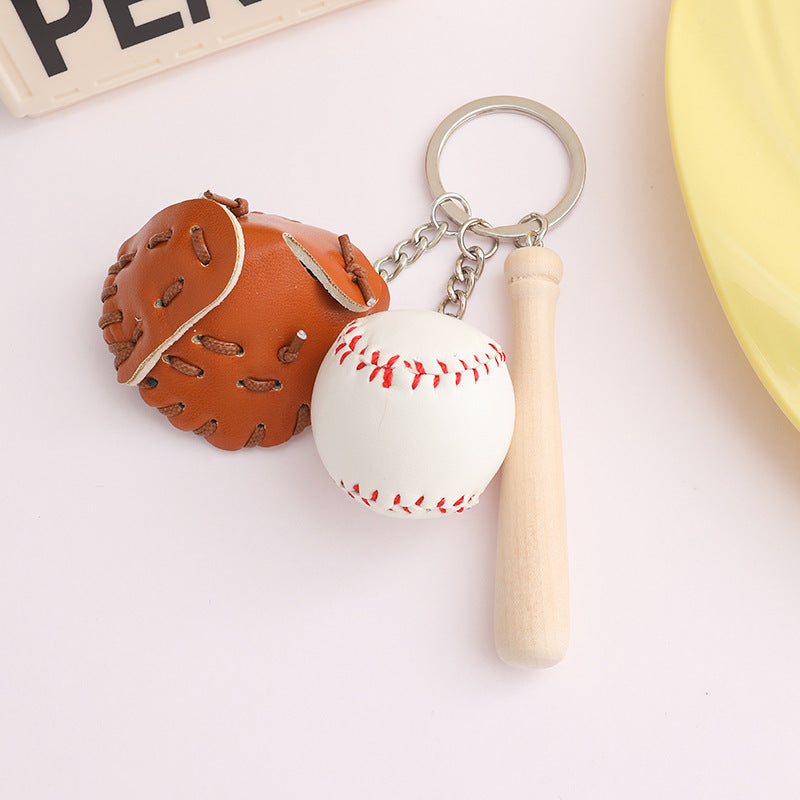 Mini Sports Ball Keychain Bag Charm - Color_05