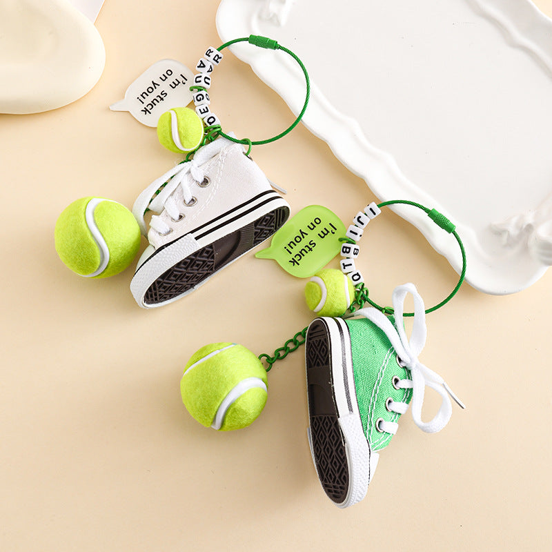 Mini Sports Ball Keychain Bag Charm - view 2