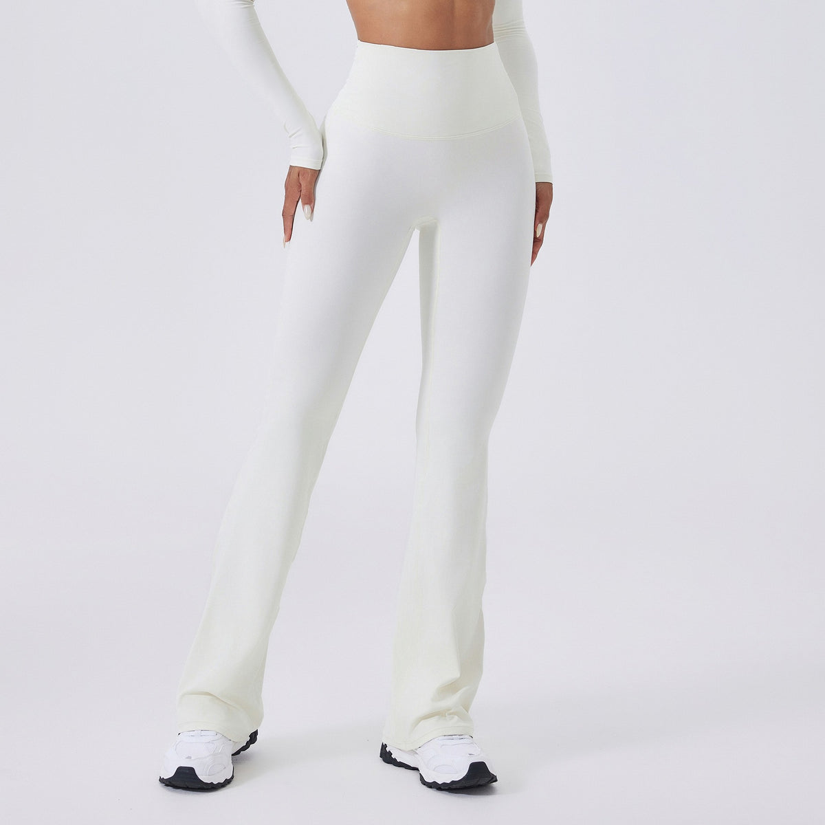 Crisscross Cutout Waist Flare Yoga Leggings