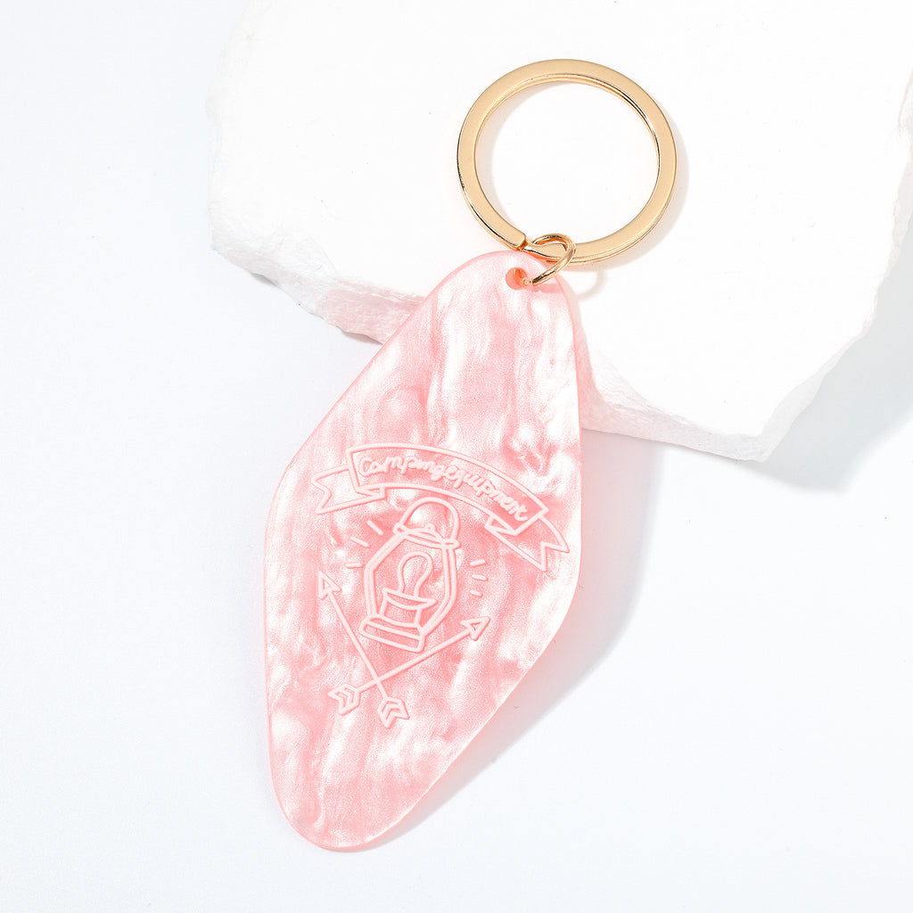 Vintage Hotel Room Key Tag Keychain Bag Charm - C9