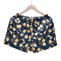 Novelty Print Satin Boxer Shorts - Lemon
