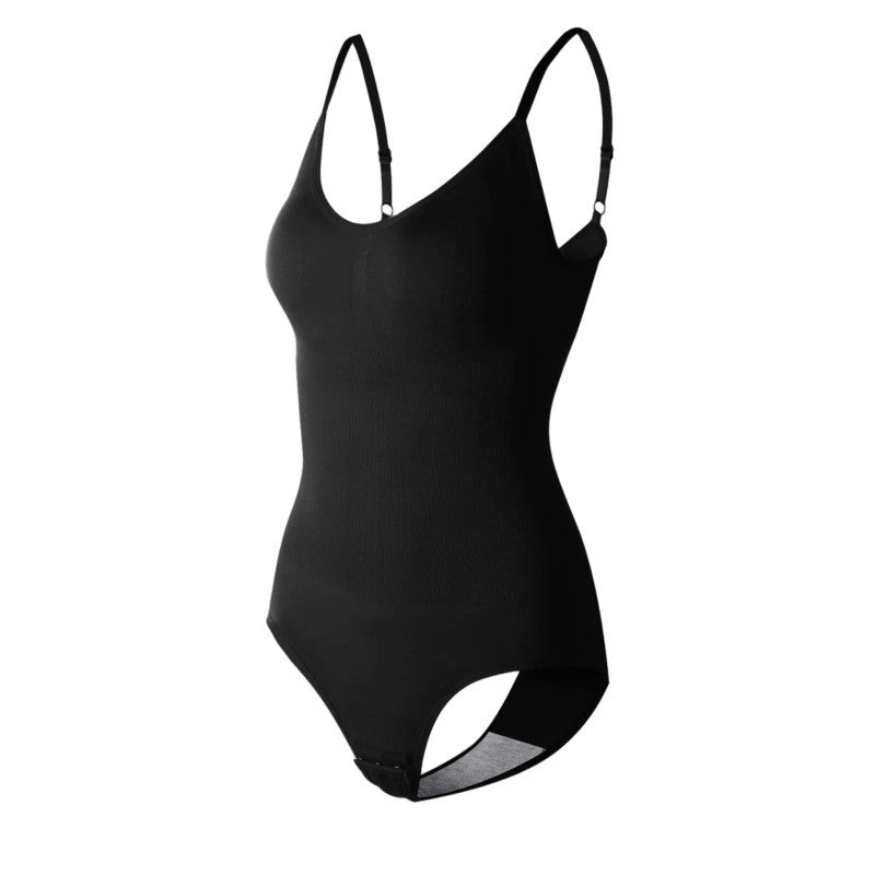 Seamless Hook Gusset Scoop Neck Shaping Bodysuit