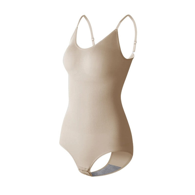 Seamless Hook Gusset Scoop Neck Shaping Bodysuit