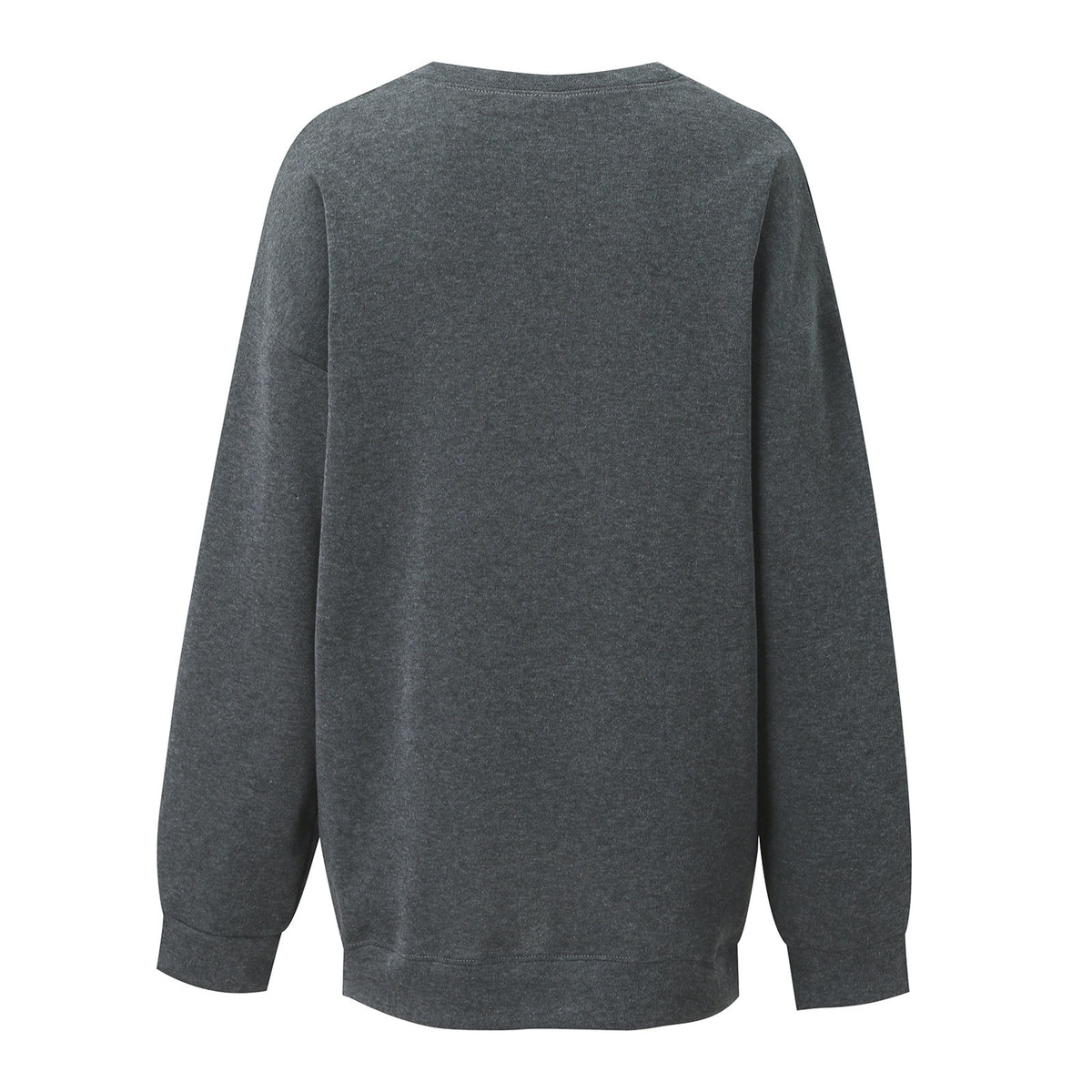 Retro Santa Graphic Drop Shoulder Sweatshirt - DarkGray - 1