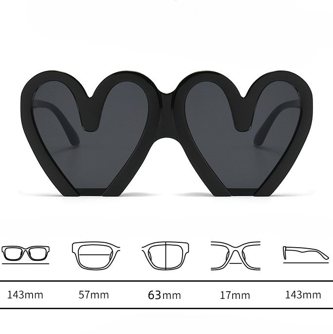 Chunky Heart Shape Party Sunglasses - view 1