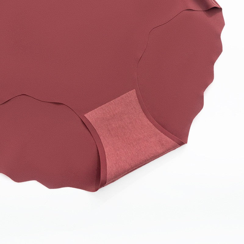Seamless Scalloped Edge High Waist Brief
