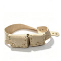 Boho Studded Double Pocket Belt Bag - Khaki