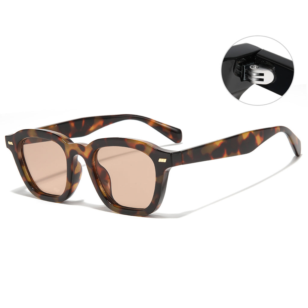 Oversized Matte Acetate Bold Square Frame Sunglasses - Tortoise