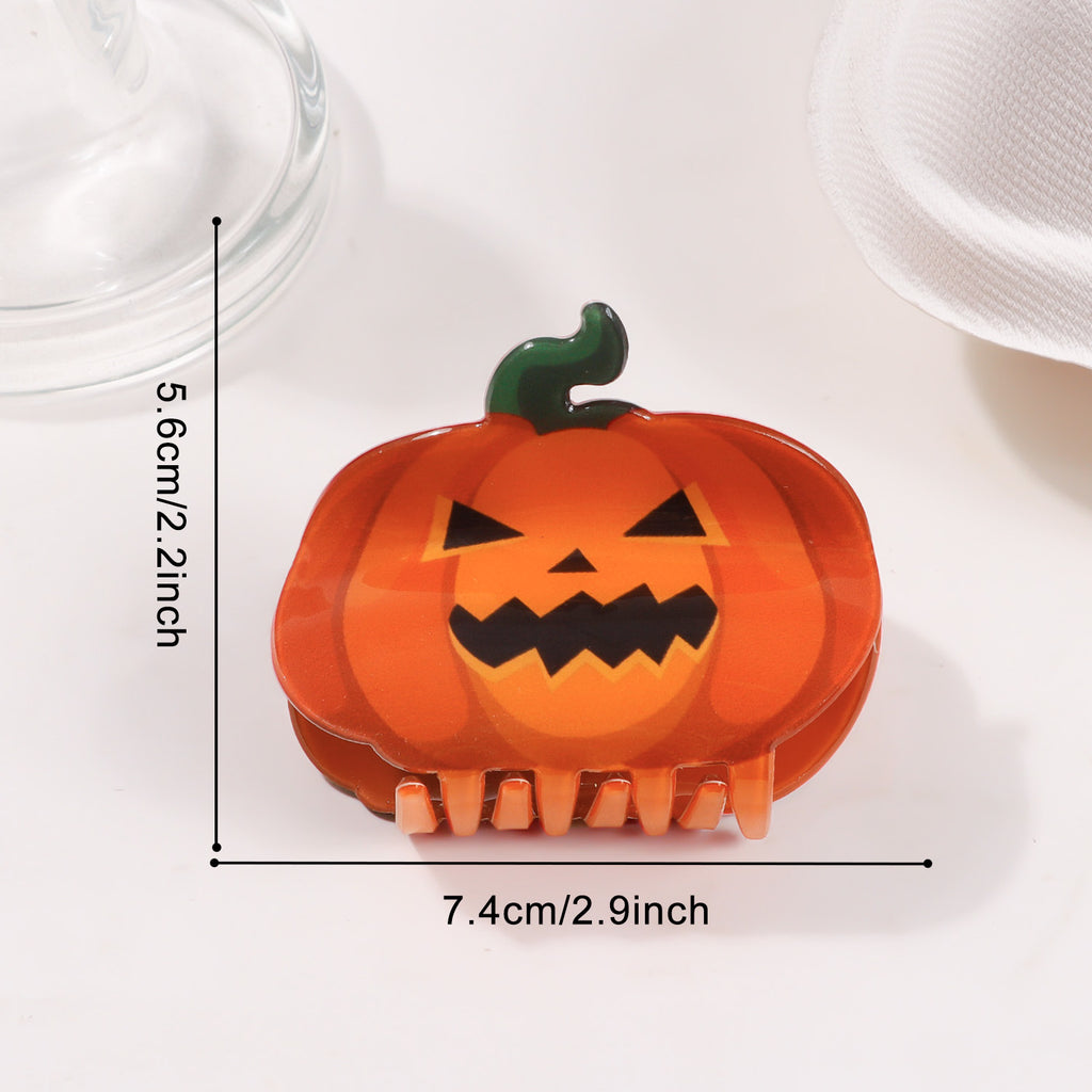 Witchy Halloween Icons Claw Hair Clip - C2