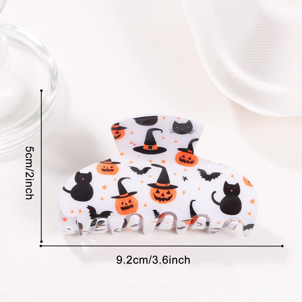 Witchy Halloween Icons Claw Hair Clip - C6
