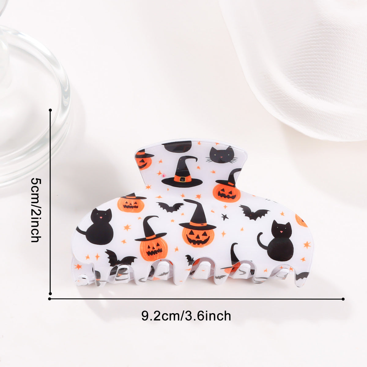 Witchy Halloween Icons Claw Hair Clip - C6