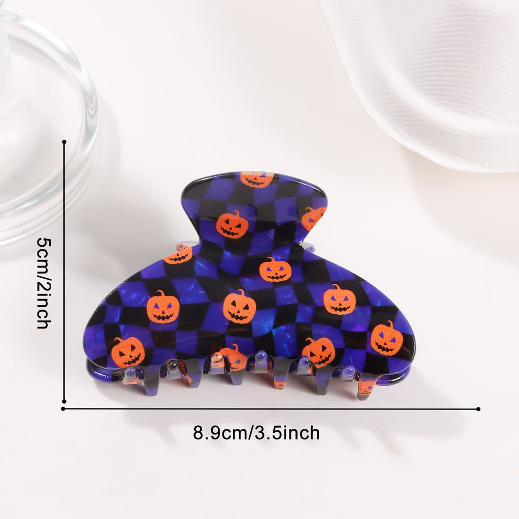 Witchy Halloween Icons Claw Hair Clip - C7