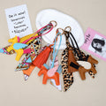 Pony Bag Charm Keychain With Silky Scarf - Color_8