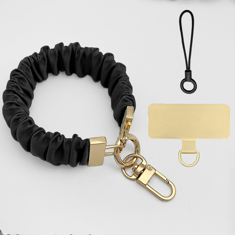 Scrunchie Wristlet Phone Strap With Swivel Clasp - Color_01
