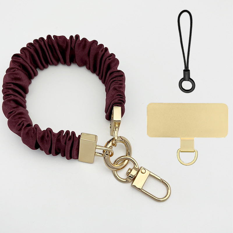 Scrunchie Wristlet Phone Strap With Swivel Clasp - Color_02