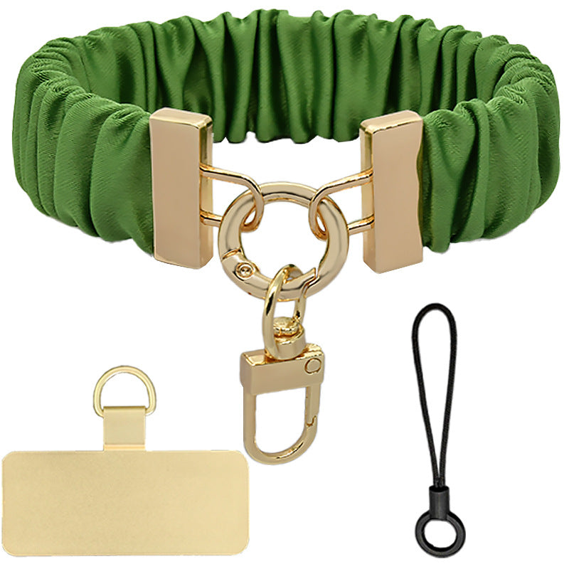 Scrunchie Wristlet Phone Strap With Swivel Clasp - Color_09